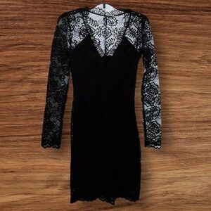 Divided by H&M Elegant Black Lace Bodycon Dress Size 4
